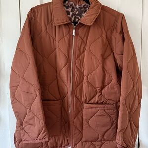 Isaac Mizrahi Live! Reversible Orange Quilted Jacket